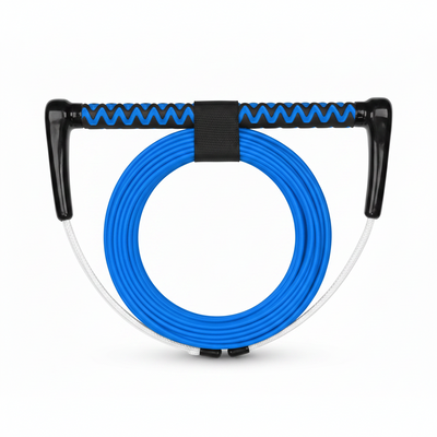 Dyneema Wakeboard Rope and Handle, No Stretch Tow Rope with EVA Grip, Multi Section Water Ski Wakeboarding Line for Boat Towables, 1,700 Lb Break Strength, up to 75 Ft