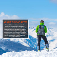 High Performance Wool Ski Socks - Thermal Warm Merino Wool OTC Sock, Men Women