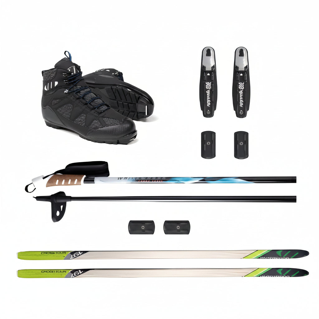 Adult NNN Cross Country Ski Package, 197Cm (For Skiers 151-180 Lbs.)
