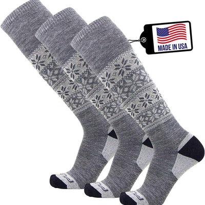 Alpaca Ski Socks – Men Warm Wool Sock, Women Skiing, Snowboarding