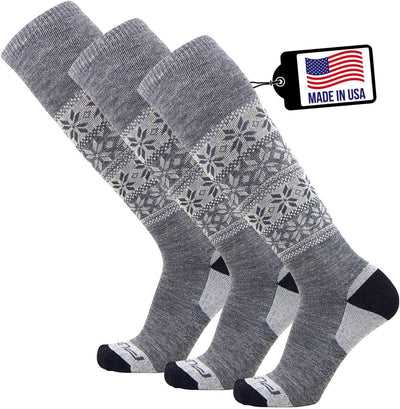 Alpaca Ski Socks – Men Warm Wool Sock, Women Skiing, Snowboarding