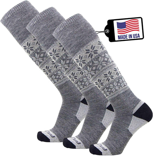 Alpaca Ski Socks – Men Warm Wool Sock, Women Skiing, Snowboarding