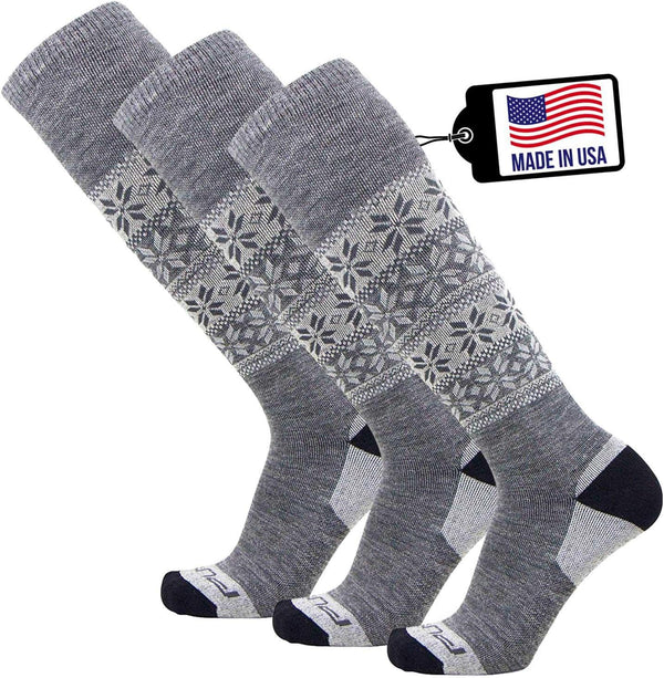 Alpaca Ski Socks – Men Warm Wool Sock, Women Skiing, Snowboarding