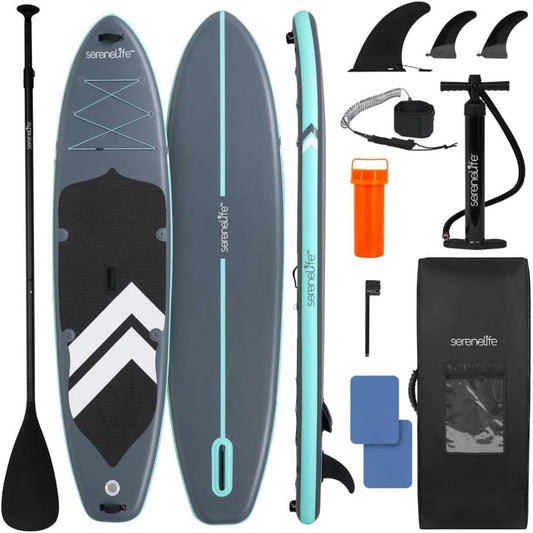 Inflatable Stand up Paddle Board with Premium SUP Accessories, Wide Stable Design, Non-Slip EVA Deck Pad for Youth and Adults