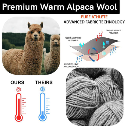 Alpaca Ski Socks – Men Warm Wool Sock, Women Skiing, Snowboarding
