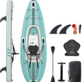 Inflatable Kayak Built for Solo Adventures, Drop-Stitch Floor, Heavy-Duty PVC, Complete Kit Included